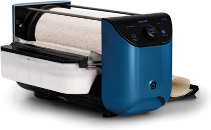 EVOCHEF EC Flip Smart Dosa Maker Food Grade Non-Stick Roller/Portable Dosa Maker (47.5X32.5X26cm) (Metallic Blue)