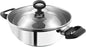 Vinod Stainless Steel Deluxe Kadhai, 26 cm