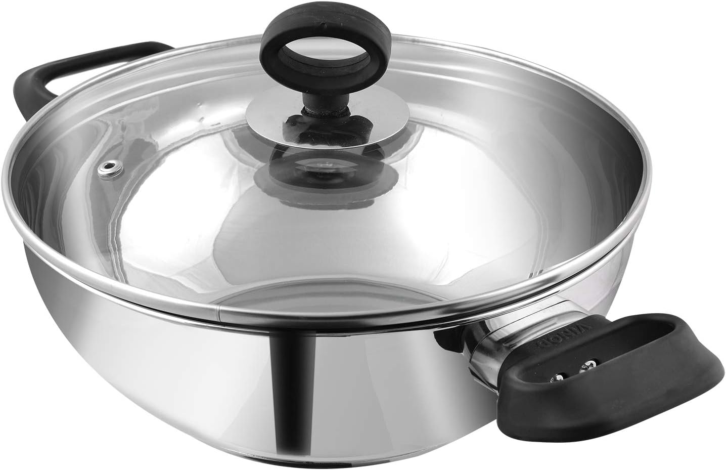 Vinod Stainless Steel Deluxe Kadhai, 26 cm