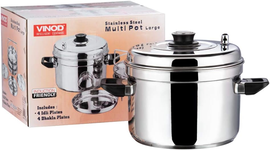 Vinod 7429 3 Plate Idli Dhokla Multi Pot