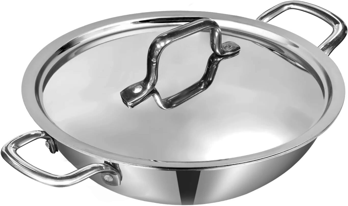 Vinod Nutri-Tech Triply Nonstick Kadahi 24cm