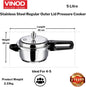 Vinod Stainless Steel Pressure Cooker 3L,5L,7L,8L,10L