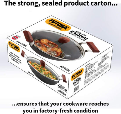 Hawkins Futura Deep-Fry Pan with Glass Lid, 2.5 Litre Capacity