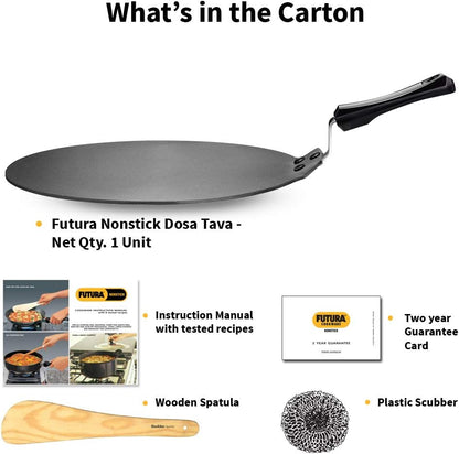 Hawkins Futura Non Stick Dosa Tava, 33 cm Diameter