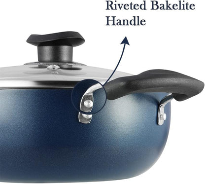 VINOD Non Stick Deep Kadahi 22cm, 24cm , 26 cm