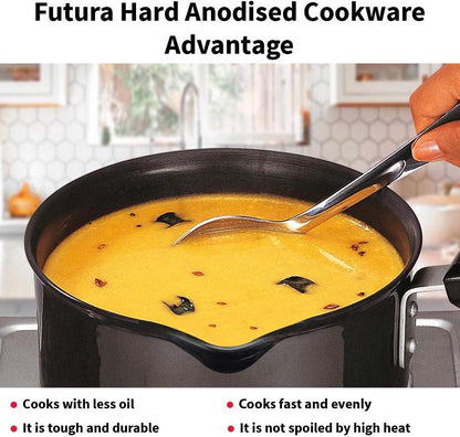 Hawkins Futura Sauce Pan with Lid, 1 Litre Capacity