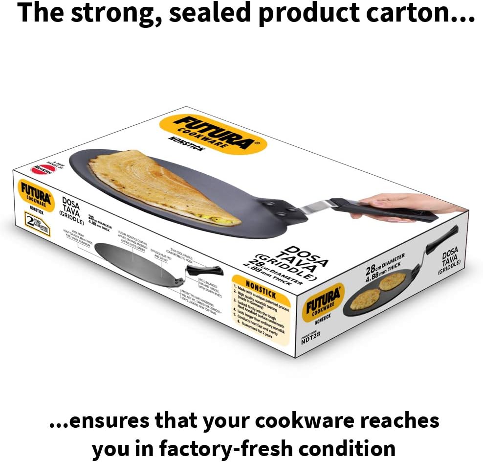 Hawkins Futura Non Stick Dosa Tava, 28 cm Diameter