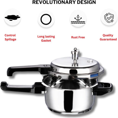 Vinod Stainless Steel Pressure Cooker 3L,5L,7L,8L,10L
