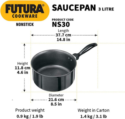 Hawkins Non-Stick Saucepan 1L , 3L NS10 NS30