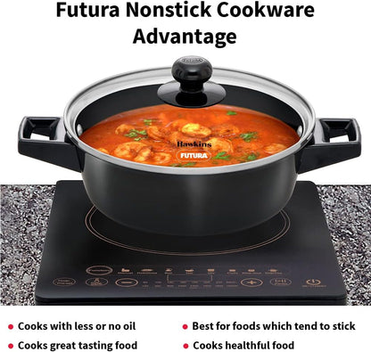 Futura INK50G Kadai, 5 Litre, Black