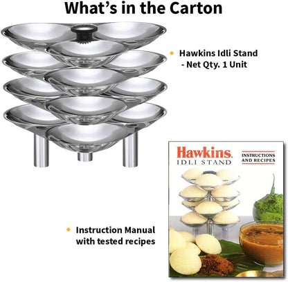 Hawkins Stainless Steel Idli Stand for 12 Idlis