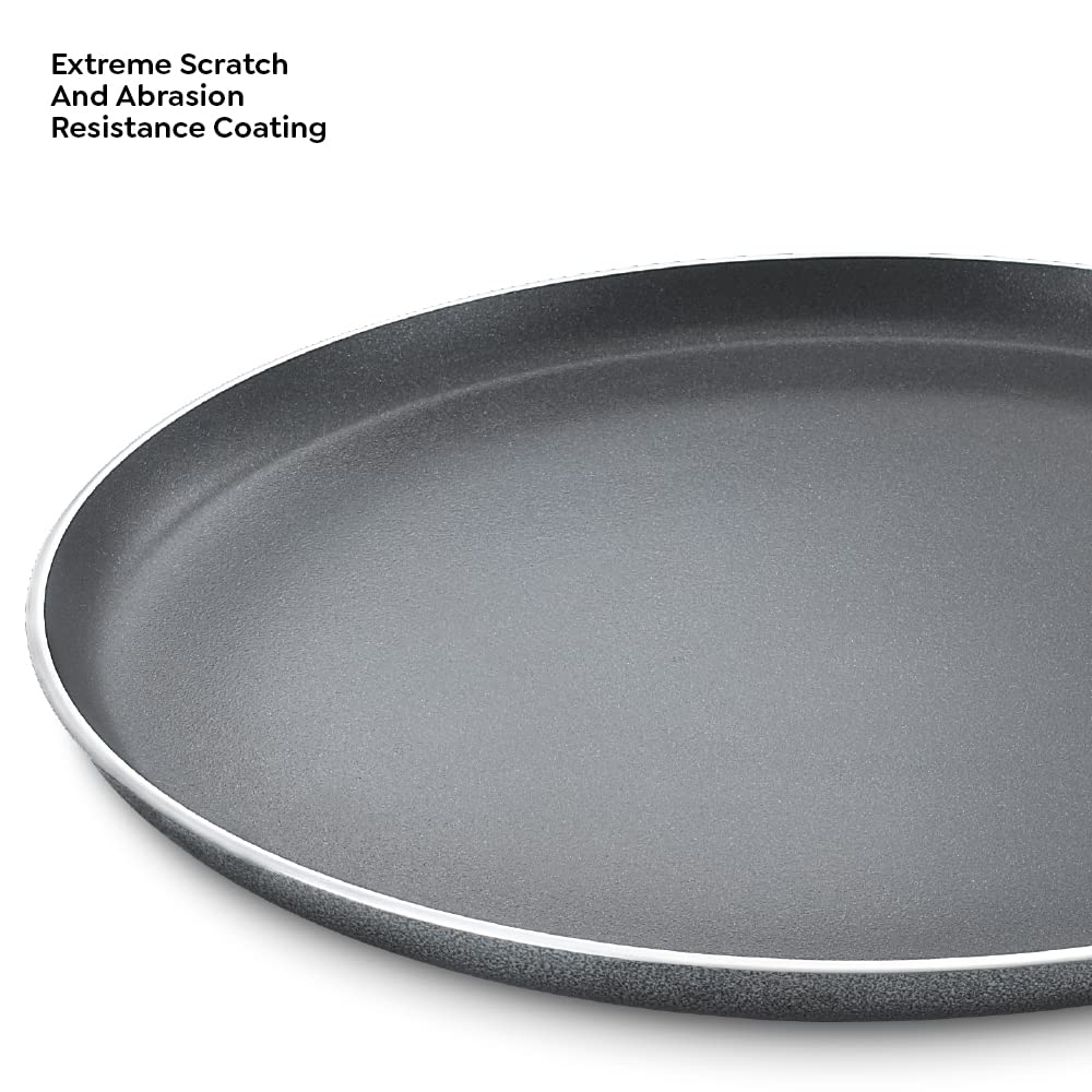 Prestige Omega Aluminium Select Plus Non-Stick Omni Tawa, 30 cm, Black