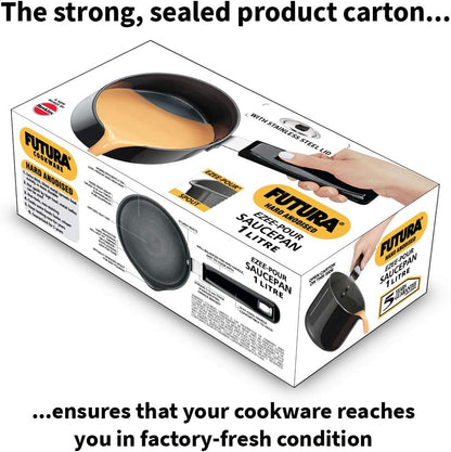 Hawkins Futura Sauce Pan with Lid, 1 Litre Capacity