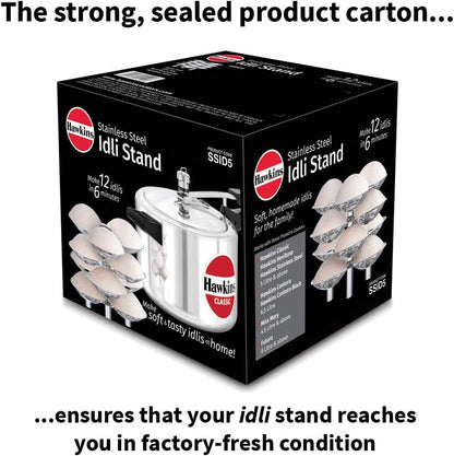Hawkins Stainless Steel Idli Stand for 12 Idlis SSID5