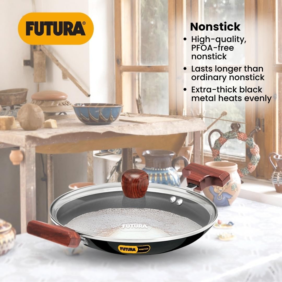 Hawkins Futura Non Stick Appa Chatty with Glass Lid