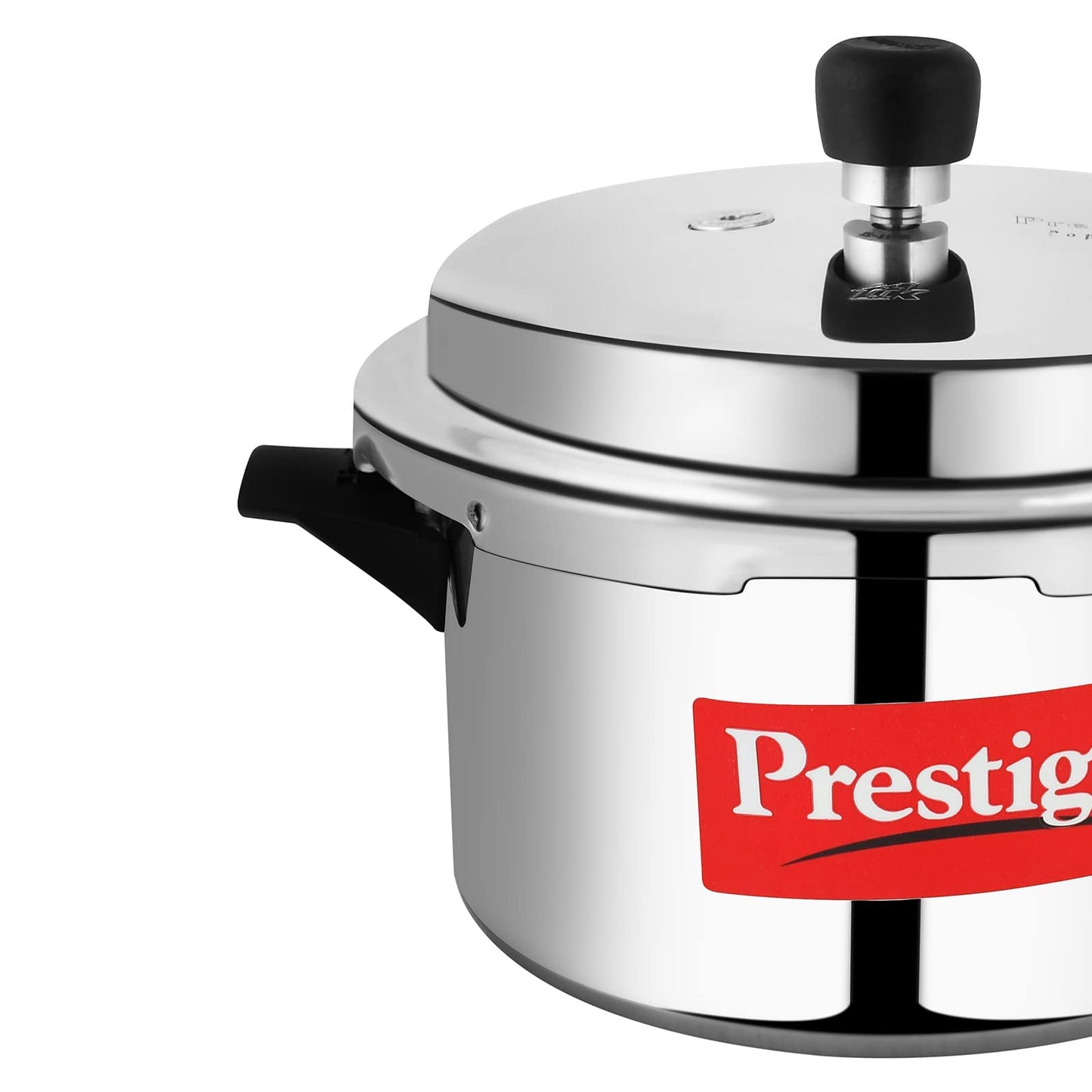 Prestige 7.5 Litres Popular Outer Lid Aluminium Pressure Cooker |Metallic Safety Plug | Gasket Release System | Silver