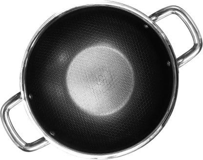 Vinod Nutri-Tech Triply Nonstick Kadahi 24cm