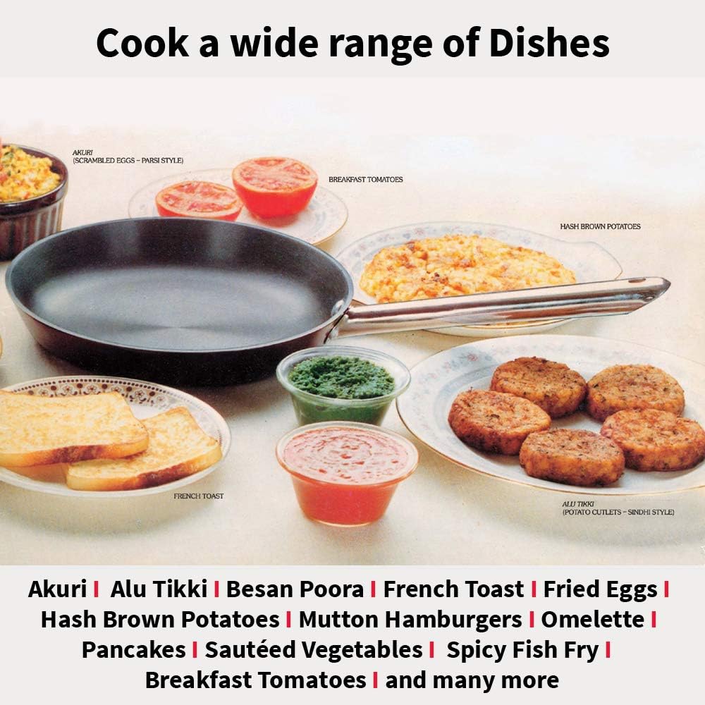 Hawkins Futura Hard Anodised Aluminium Frying Pan with Stainless Steel Lid, 30 cm Diameter