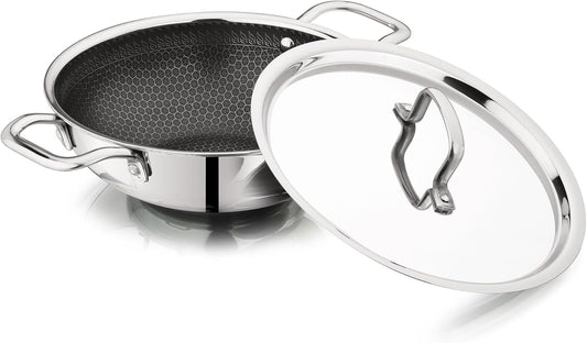Vinod Nutri-Tech Triply Nonstick Kadahi 28cm