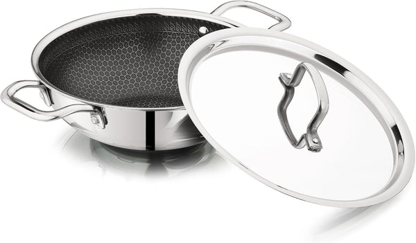 Vinod Nutri-Tech Triply Nonstick Kadahi 28cm
