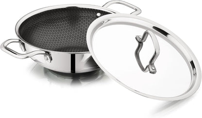 Vinod Nutri-Tech Triply Nonstick Kadahi 26cm