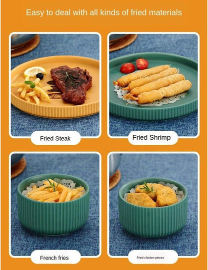 Japanese Style Tempura Deep Fryer Pot Practical Frying Pan with Drainage Lid - 20cm