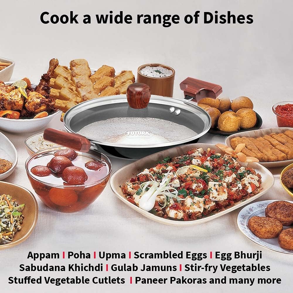 Hawkins Futura Non Stick Appa Chatty with Glass Lid