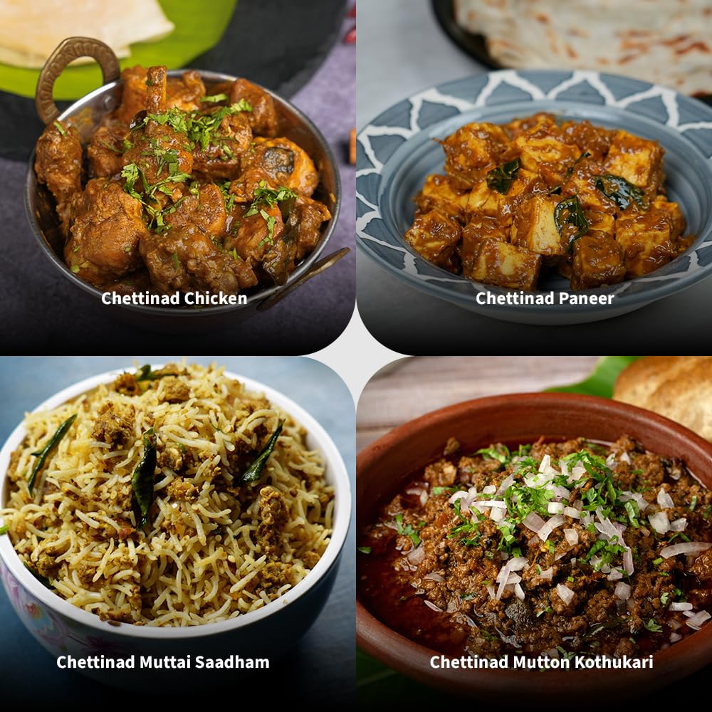 Cookd Chettinad Masala 50g (Pack of 3) | Ready To Cook in 15 Minutes | Can be cooked with Paneer, Vegetables, Chicken, Fish & Meat | No Added Flavours, Preservatives & Artificial Colors