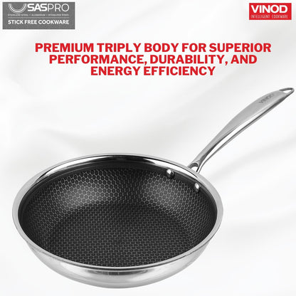 Vinod Platinum Pro X NUTRICHEF HEXA Honeycomb Frypan