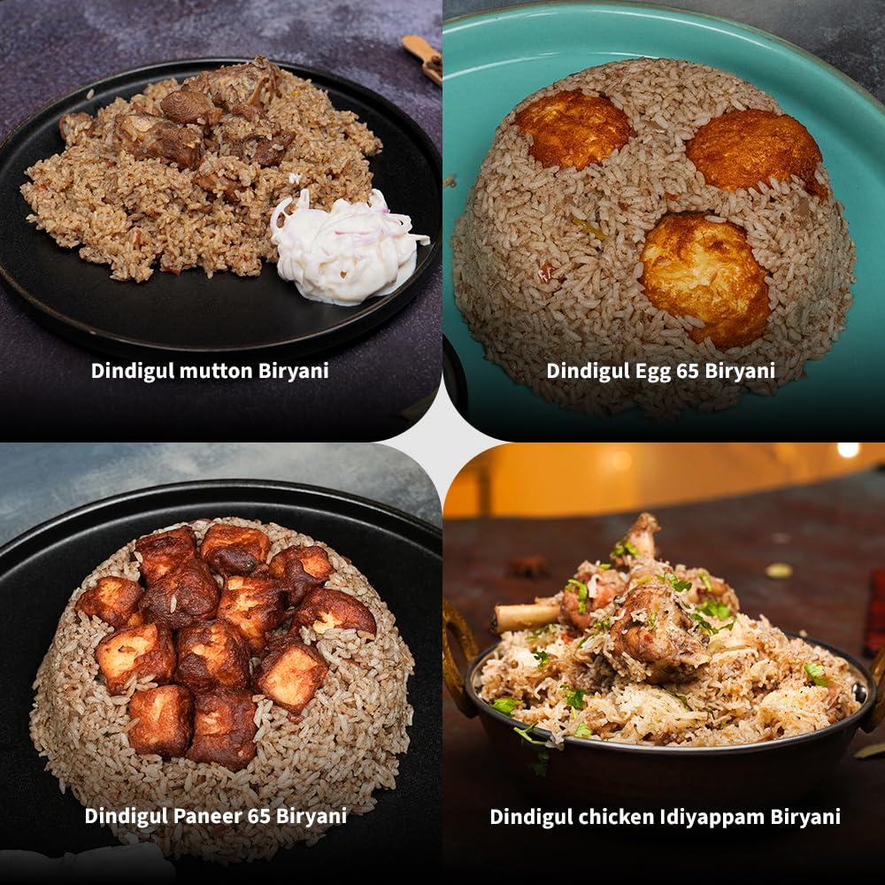 Cookd Dindigul Biryani Paste 255g (Serves 3 People) | Ready to Cook Authentic Biryani Masala Mix in 20 Minutes | Biryani Masala Paste with No Added Flavours & Preservatives (Pack of 1)