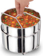 Hawkins Two-Dish Stainless Steel Set, Cooker Separator, Pressure Cooker Pots, Silver (SDS3)