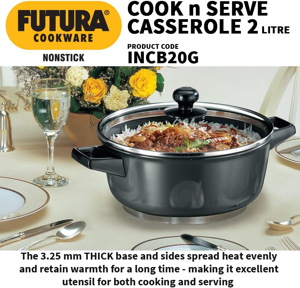 Futura INK50G Kadai, 5 Litre, Black