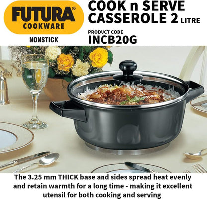 Futura INK50G Kadai, 5 Litre, Black