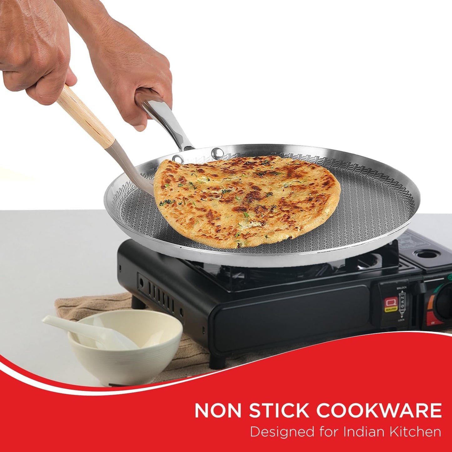 Vinod Platinum Pro X Dosa Tawa Honeycomb 28cm & 31cm