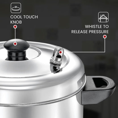 Judge by Prestige Stainless Steel Idli Cooker with 6 Plates,1.5 Liters