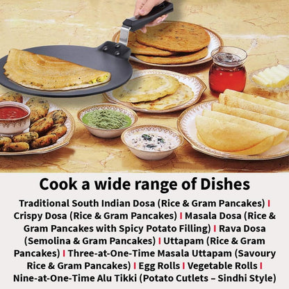 Hawkins Futura Non Stick Dosa Tava, 28 cm Diameter