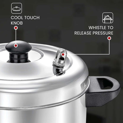 Judge by Prestige Stainless Steel Idli Cooker with 4 Plates,1 Liters