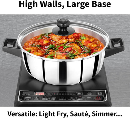 Futura INK50G Kadai, 5 Litre, Black