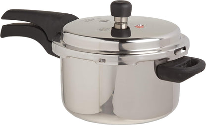 Prestige 5.5L Alpha Deluxe Induction Base Stainless Steel Pressure Cooker, 5.5-Liter