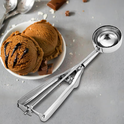 Stainless Steel Premium Ice Cream Scoop Set for Home and Kitchen, 6cm