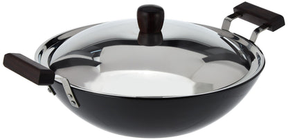Hawkins Futura Induction Compatible Hard Anodised Aluminium Deep Fry Pan, 2.5 Litre Capacity