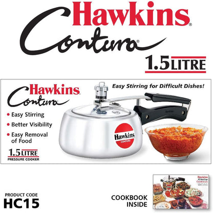 Hawkins Contura Pressure Cooker, 2 Litre Capacity