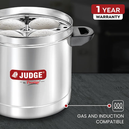 Judge by Prestige Stainless Steel Idli Cooker with 6 Plates,1.5 Liters