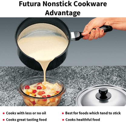 Futura Non-Stick Sauce Pan with Steel Lid 1L / 3L