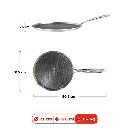 Vinod Platinum Pro X Dosa Tawa Honeycomb 28cm & 31cm