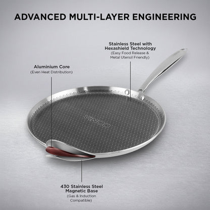 Vinod Platinum Pro X Dosa Tawa Honeycomb 28cm & 31cm