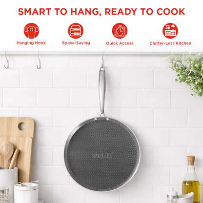Vinod Platinum Pro X Dosa Tawa Honeycomb 28cm & 31cm
