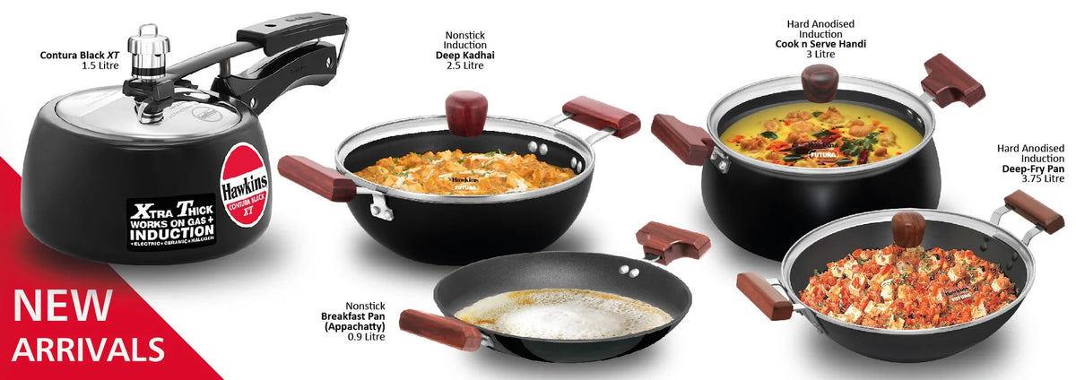 New arrivals — Hawkins Futura nonstick and hard anodised induction cookware