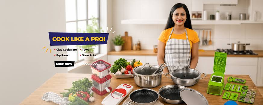 Cook like a pro — clay cookware, tawas, fry pans and stew pots
