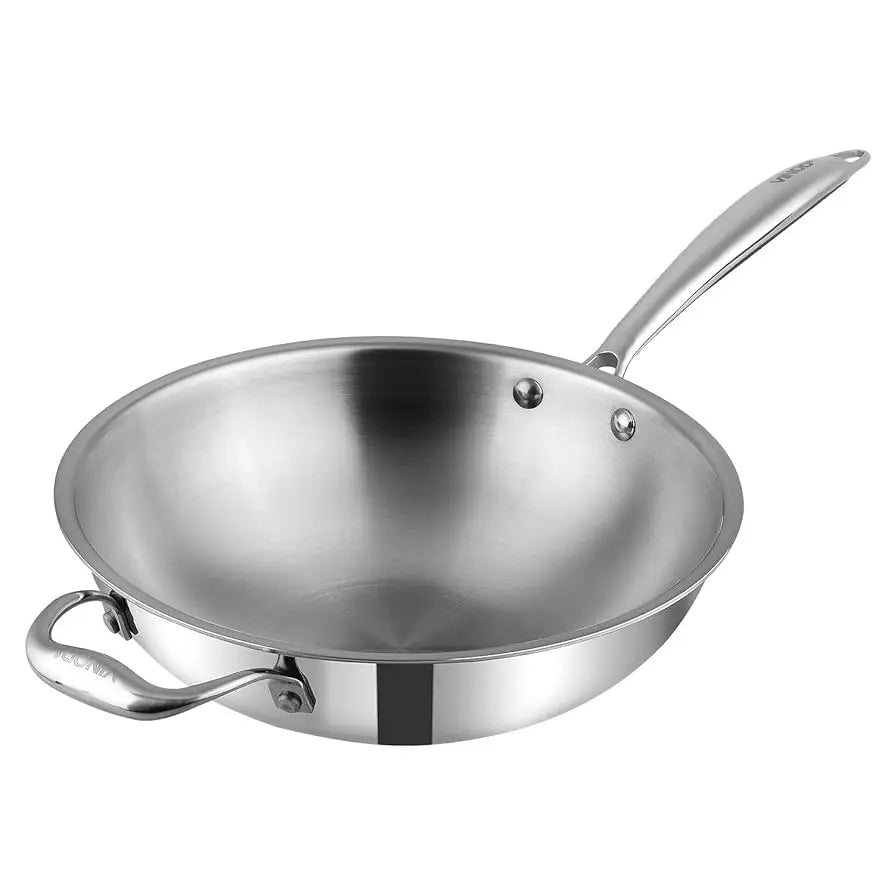 VINOD S/S Smart Triply Wok Long Handle/SL